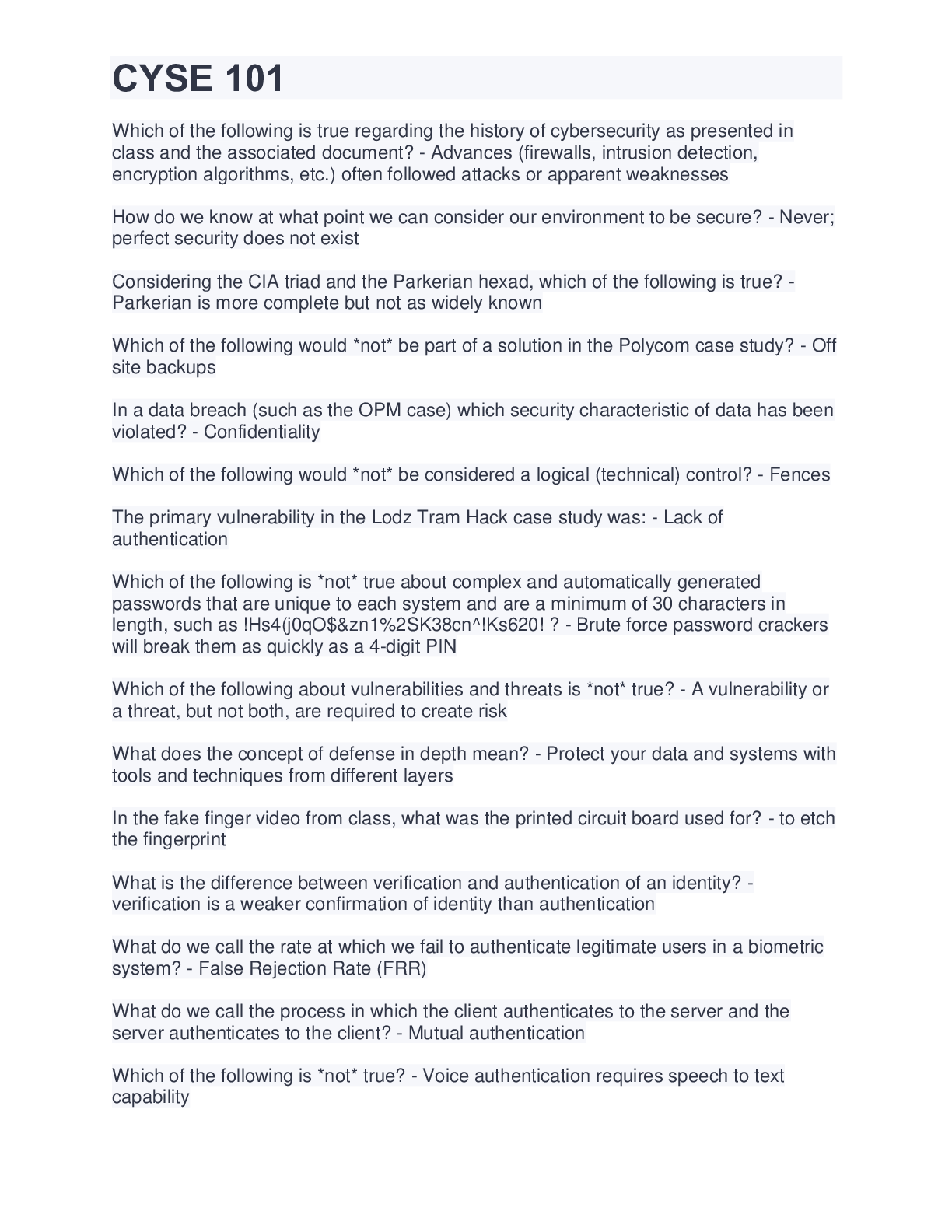 Preview image of CYSE 101 document